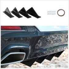 4x Curved Car Rear Bumper Lip