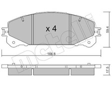 BRAKE PAD SET, DISC BRAKE